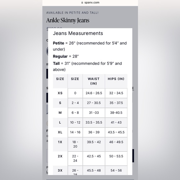 Spanx skinny Women’s Jeans. Size Medium - Picture 7 of 7